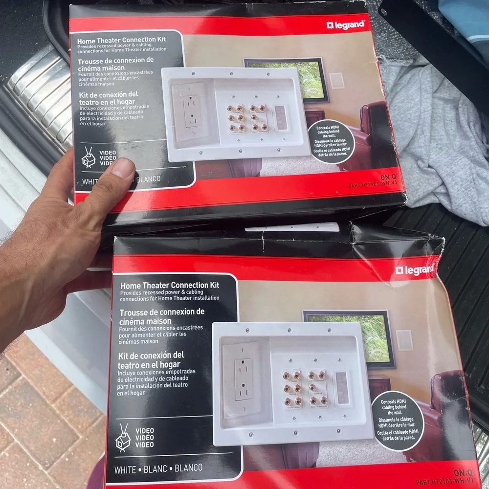 Home Teather Connection Kit Legrand 2 Pc Set New